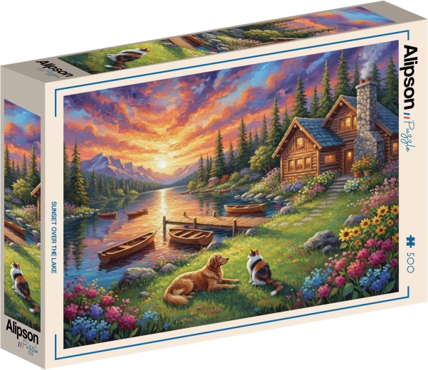 Puzzle Alipson “Tramonto sul lago” da 500 pezzi
