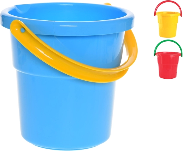 Secchiello di plastica per bambini 18 cm – 3 colori