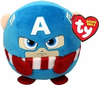 Ty Beanie Balls Captain America palla di peluche