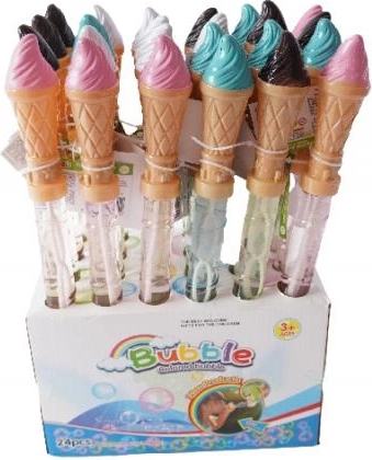 Bolle di sapone gelato con manico a cono