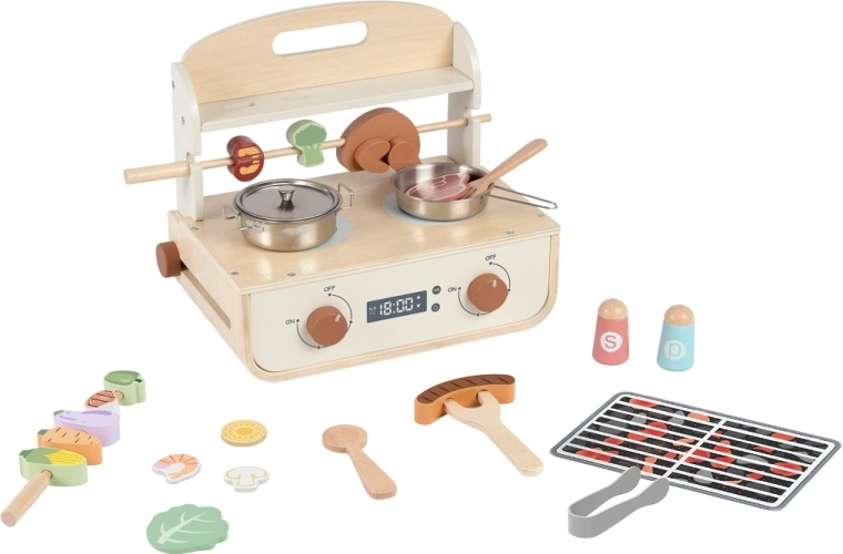 2Kids Toys griglia in legno con accessori
