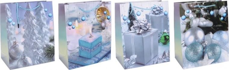 Busta regalo Natale L 31 × 40 × 12 cm