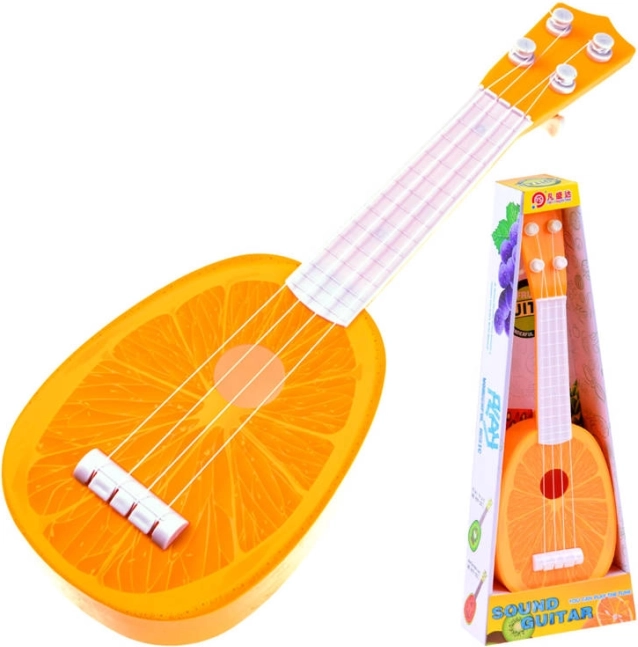 Ukulele per bambini – chitarrina in plastica 37 cm – Arancia