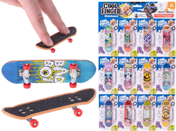 Skateboard da dito in metallo 9,5 cm