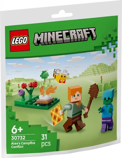 Lego Minecraft – Alex al falò