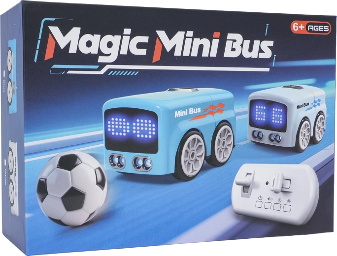 Mini autobus RC con pallina – bianco