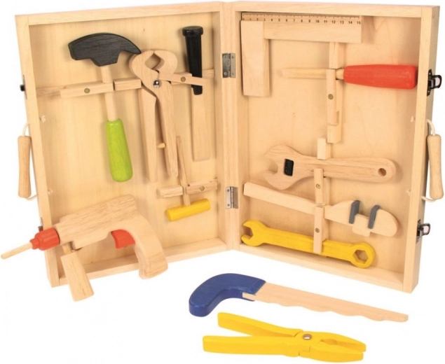 Valigetta degli attrezzi di legno Bigjigs Toys