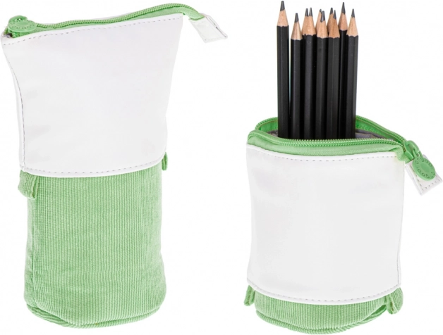 Astuccio scolastico telescopico 2 in 1 – Verde