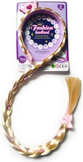 Fascia con lunga treccia 70 cm