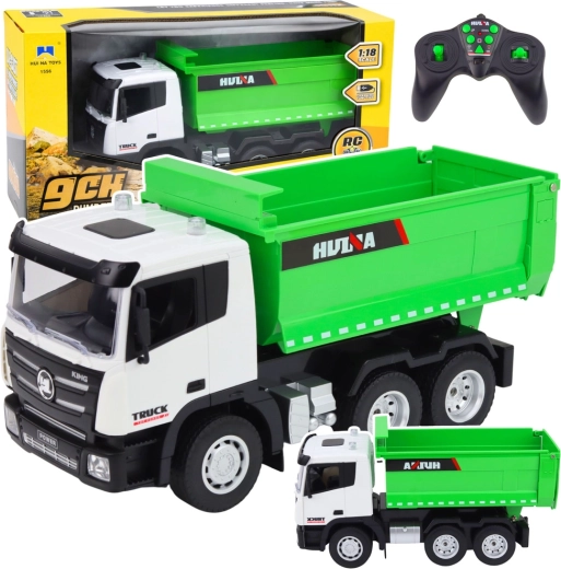 Camion ribaltabile RC HUINA 1:18 verde