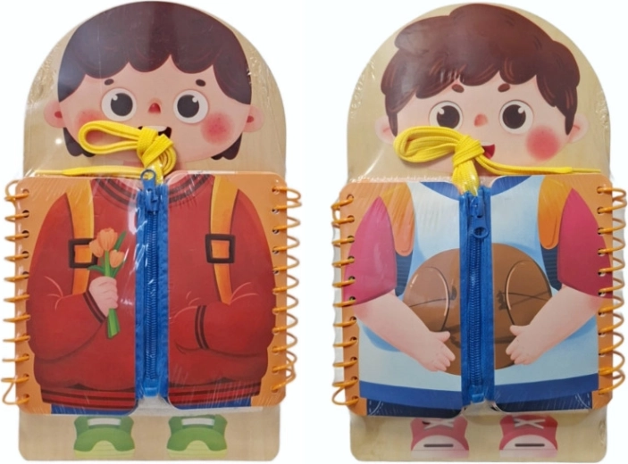 Libretto di attività in legno per bambini - 1 pezzo