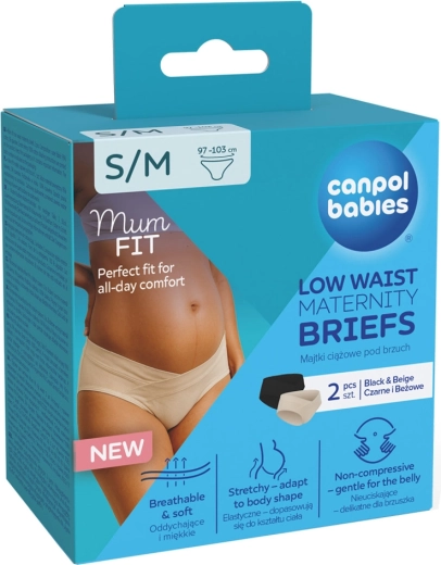 Canpol babies slip premaman a vita bassa MumFIT S/M 2 pz