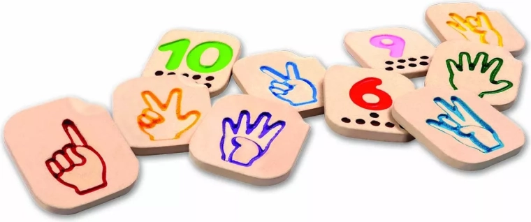 PlanToys alfabeto manuale – numeri 1–10