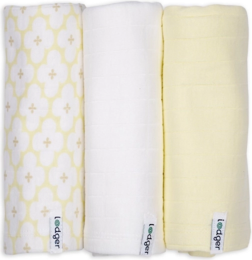 Lodger swaddler solid matcha butter (70 × 70 cm) - set da 3 pezzi