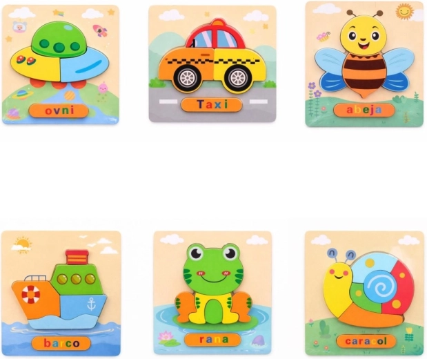 Puzzle in legno 15 × 17,5 cm