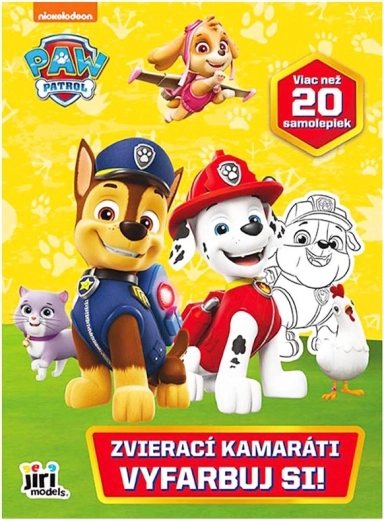 Colora con noi! Paw Patrol – amici animali, album da colorare con adesivi
