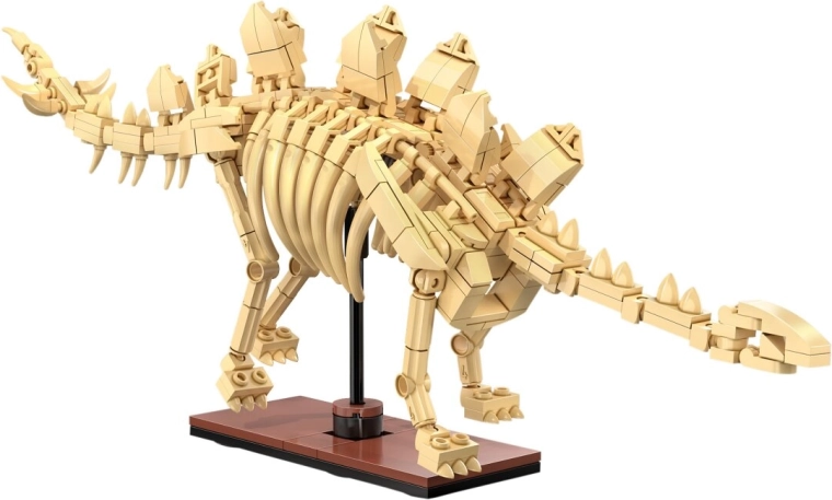 Fossile di dinosauro Stegosaurus CaDA in mattoncini 1:23