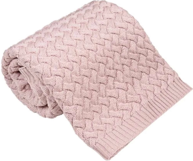 Coperta in merino NANNA Fluffy Powder Pink
