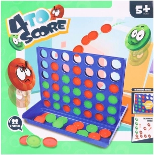 Gioco da tavolo Tris 4 in fila – gioco di famiglia in plastica