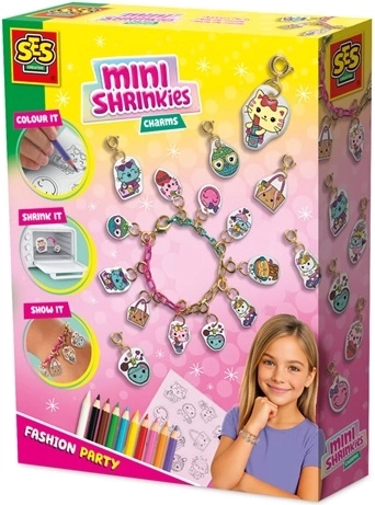 SES MiniShrinkies Festa di moda – set creativo per ciondoli e braccialetto