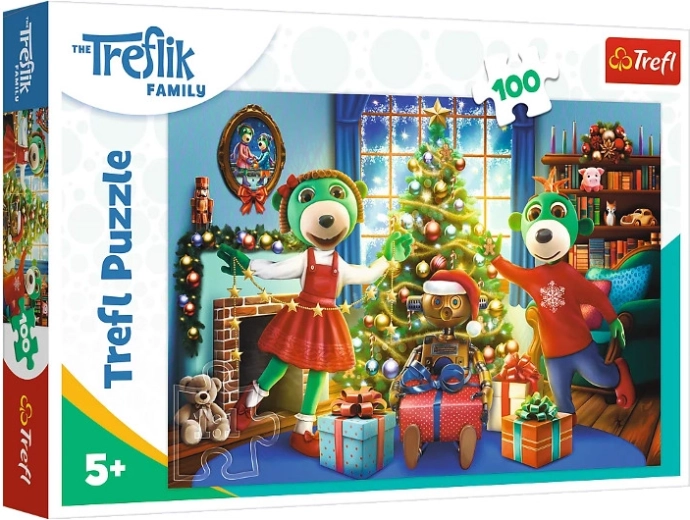 Trefl Puzzle natalizio dei Treflik invernali 100 pezzi