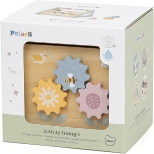 Triangolo attivo in legno per bambini piccoli