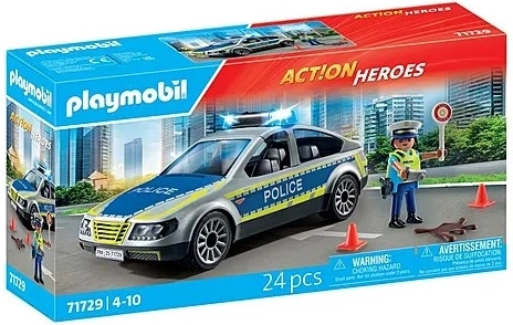 Playmobil auto della polizia con lampeggiante e suoni