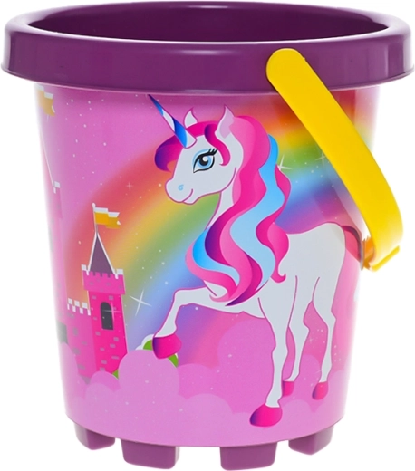 Secchiello per bambini con unicorno 14 cm
