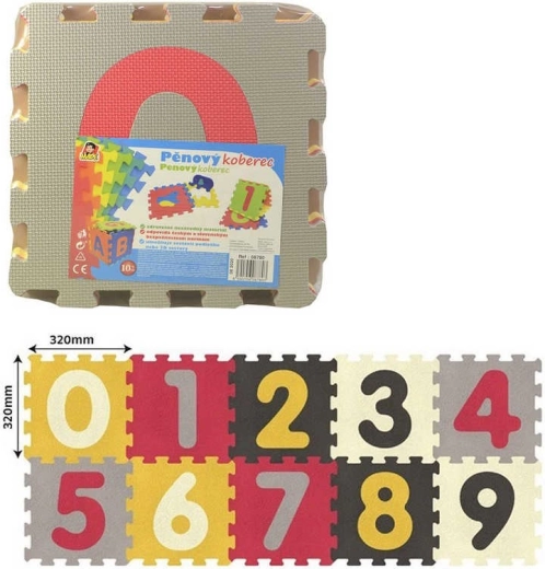 Morbido puzzle in schiuma con numeri per bambini, 10 pezzi