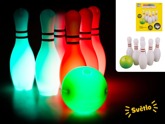 Set da bowling per bambini con palla luminosa