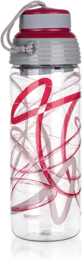 Borraccia sportiva in tritan 550 ml QUEST bordeaux