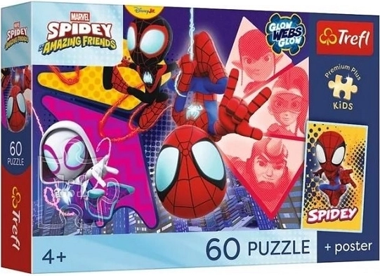 Puzzle Premium Plus Kids Spidey e i suoi amici – Avventura incredibile 60 pezzi