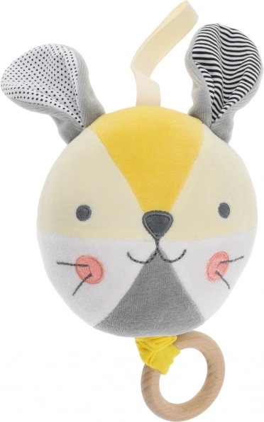 Pallina melodica con coniglietto PETIT COLLAGE in cotone organico