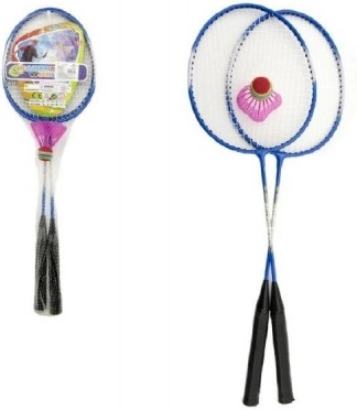 set badminton con racchette metalliche nella rete – 3 colori