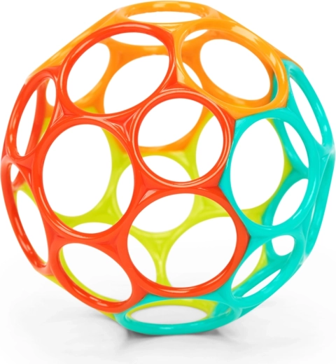 Oball Classic pallina per neonati 10 cm arancione/turchese
