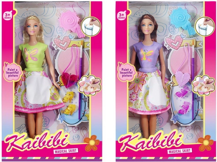 Bambola con pittura ad acqua 30 cm