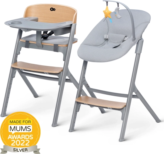 Kinderkraft Select set seggiolone Livy Oak e sdraietta Calmee Premium