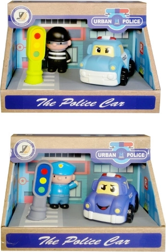 Giocattolo per i più piccoli – auto della polizia con semaforo e poliziotto