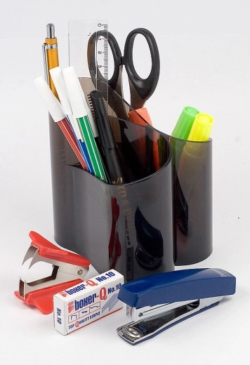 Portapenne ICO Lux, nero trasparente