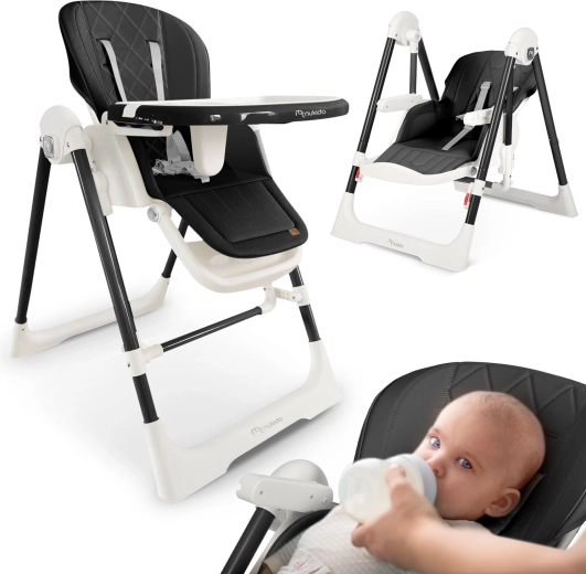 Nukido Elite seggiolone nero per bambini 3 in 1