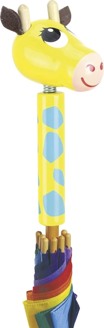 Ombrello per bambini con manico giraffa VILAC