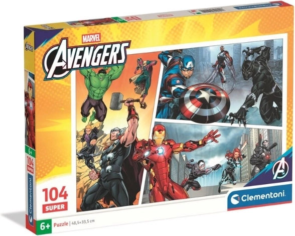 Puzzle Clementoni Super The Avengers 104 pezzi