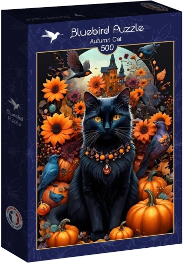 Puzzle Bluebird Gatto autunnale 500 pezzi