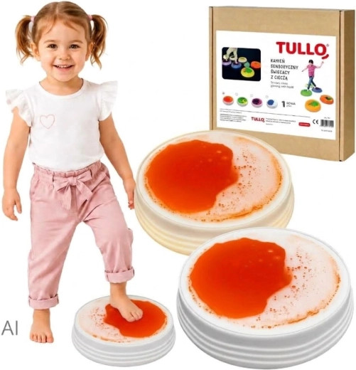 Pietra liquida sensoriale luminosa gialla Tullo