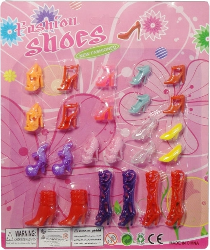Set di scarpe per bambole tipo Barbie – 12 paia