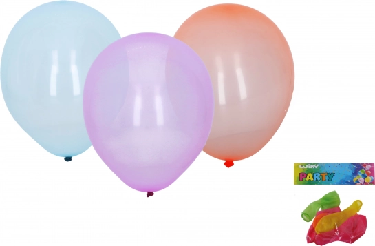 Palloncino gonfiabile cristallino 25 cm - set di 6 pezzi