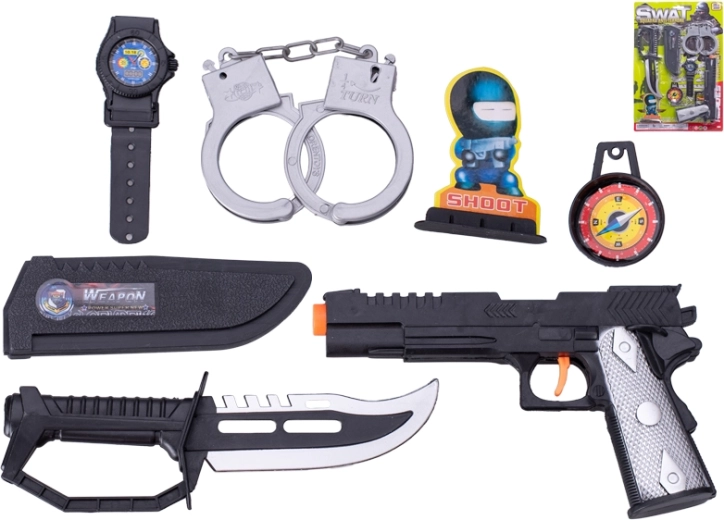 Set SWAT con pistola, coltello e accessori per bambini