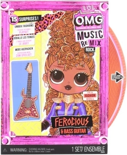 L.O.L. Surprise! OMG ReMix Rock bambola sorella maggiore Ferocious – 15 sorprese - 1 pezzo