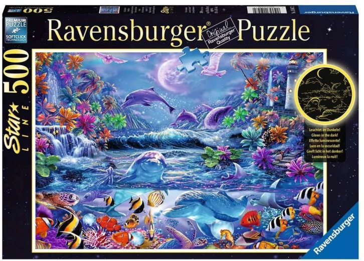 Puzzle RAVENSBURGER che si illumina al buio – mondo magico, 500 pezzi