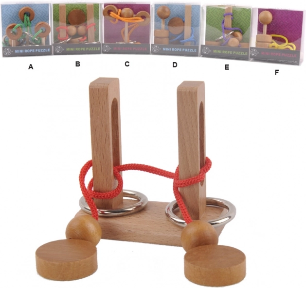 Rompicapo in legno Sparkys per bambini – 6 varianti
